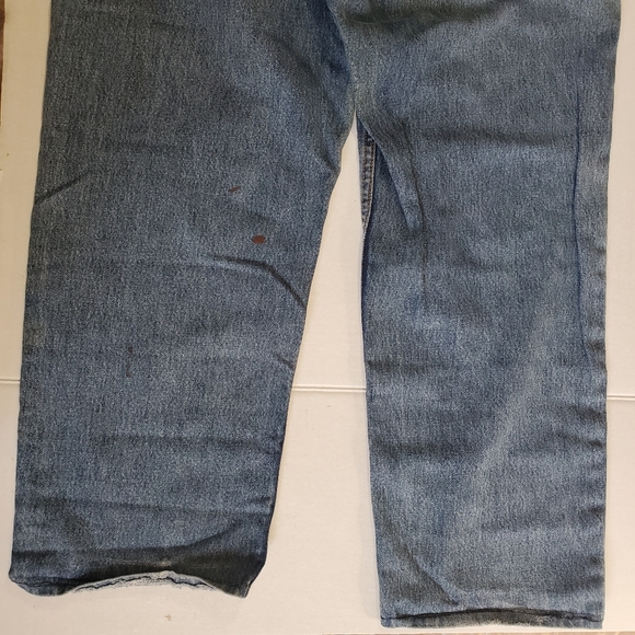 Levi's 550 Relaxed Fit 36x32" Whiskers Denim Blue Jeans Red Tab 100% Cotton - Picture 6 of 9